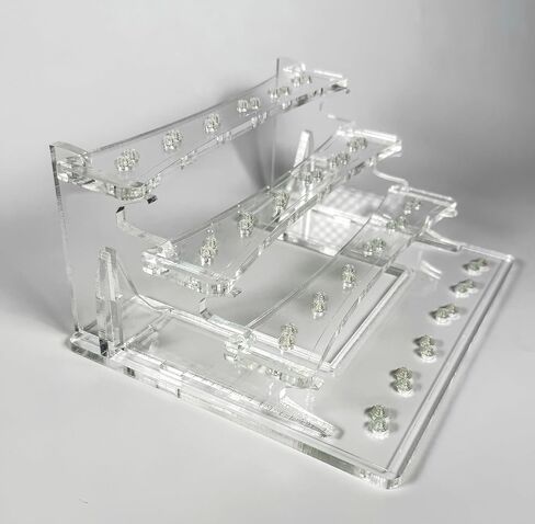 24 Minifigure Display Stand for Lego® Minifigures in Clear Acrylic, Lego Minifigure Display in Saudi Arabia