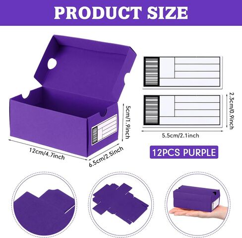 FullHawl 12 Sets Mini Sneaker Joxes for Party Favors Mini Shoe Higds Boxes 4.7 × 2.5 × 2 بوصة حقيبة هدايا صغيرة مع ملصقات قابلة للتحرير لـ Candies Cookies Snacks in Kuwait