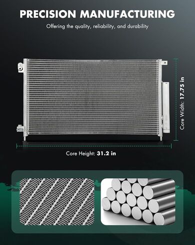 SCITOO 3086 Air Conditioning A/C Condenser Compatible for 2003-2007 for Honda for Accord in Saudi Arabia