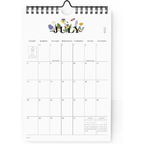 Cabbrix Mini Calendar 2025-2026 Wall Calendar, 18 Months Calendar Runs from July 2025 to December 2026, Small Vertical 6 x 9 Inch Monthly Planner for School Office Home Organizing