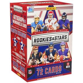 2024 Panini Rookies & Stars Football Blaster Box (72 Cards/Box) Look for One Autograph or One Memorabilia Card Per Box!