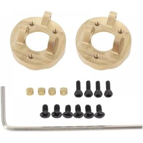 Brass Steering Cup Rear Counterweight Brake Disc Compatible with RC Cars Like Jimny FMS 1/18 1/24