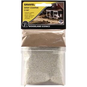 WOODLAND SCENICS C1287 Medium Gray Gravel