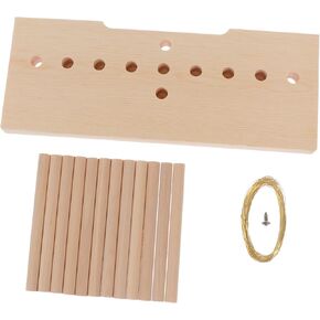 Homoyoyo 1set Wooden Bow Maker Tool for Wreaths and Party Decorations Includes Bowknot Maker Wooden Sticks and Wire for Crafting Holiday Bows