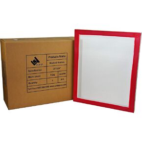 20 x 24 Inch Pre-Stretched Aluminum Silk Screen Printing Frames with 156 White Mesh (6 Pack Screens)