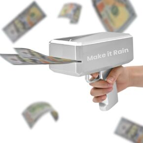 Make It Rain Toy Gun Paper Shooter Gun for Party Game Toy Gun with 100 Paper 200pcs for Fun Surprise for Christmas, Halloween, Birthday Parties, Weddings Night Club