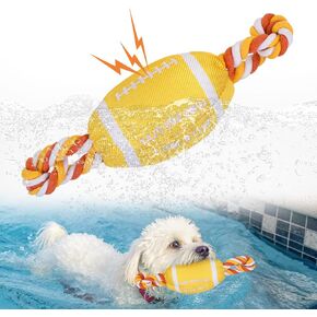 BEAUTYZOO Floating Dog Water Pool Toys 2 Pack - Squeaky Duck Design Pool Toys for Medium/Large Dogs, Dock Diving & Fetch Training, Durable Summer Water Dog Toy