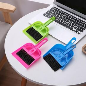2 Pack Cage Cleaner for Guinea Pigs, Hamsters, Chinchillas, Rabbits, Reptiles, and Other Small Animals - Cleaning Tool Set for Animal Waste - Mini Dustpan and Brush Set