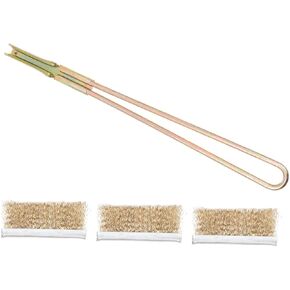 BESPORTBLE 1set Bird Cage Cleaning Brush with Handle and Steel Bristles for Efficient Grime Removal from Cages Trays and Accessories for Parrots and Animals