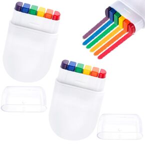 2 Rainbow Face Paint Sticks, Festival Makeup for Face, Body, Women, Men