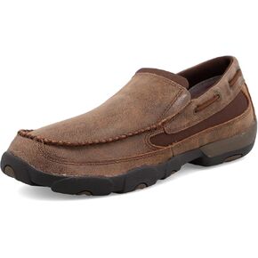 Twisted X Men's Slip-On Driving Moc, Brown, 10.5 W in Saudi Arabia