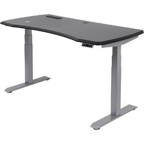 WorkPro® Electric 60"W Height-Adjustable Standing Desk with Wireless Charging, Black
