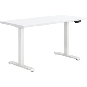 HON Coze Electric Standing Desk Adjustable Height, Coordinate Height Adjustable Desk, 54", White Top, Black Base