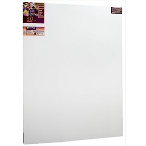 MASTERPIECE Z1DC-6085 3D Pro 2.5" Deep Carmel Portrait Smooth 10.3 oz Cotton Stretched Canvas 60" x 85" White