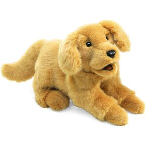 Folkmanis Golden Retriever Puppy Hand Puppet, Tan, 1 EA