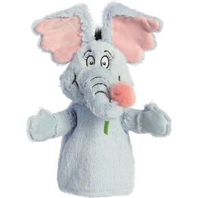 Aurora® Whimsical Dr. Seuss™ Horton Hand Puppet Stuffed Animal - Magical Storytelling - Literary Inspiration - Blue 13 Inches