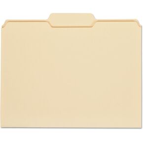 Universal Top Tab File Folders, 1/3-Cut Tabs: Center Position, Letter Size, 0.75" Expansion, Manila, 100/Box