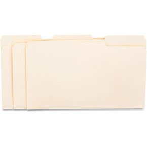 Universal File Folders Manila, 15113 File Folders, 1/3 Cut Assorted, One-Ply Top Tab, Legal, Manila, 100/Box