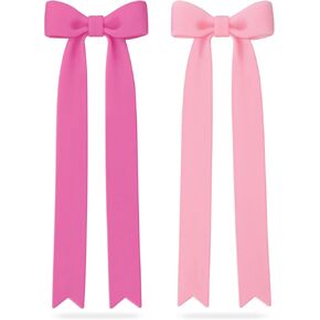 Genuine Fred Page Ties Bow Bookmarks, Set of Two, Pink, Flexible Silicone, Fun Stocking Stuffer, Gift for Book Lovers, Teachers, Back to School Coquette Aesthetic