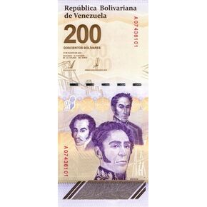 200 Bolivar Digital (Digitales) Banknote, 2023, Uncirculated - 200 Million Soberano w/COA