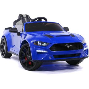 Moderno Kids Ford Mustang GT 24V Power Kids-On On مع R/C Parental Remote + Eva Foam Rubber Wheels + Leather Seat + Bluetooth MP3 FM Radio Music Player + LED LITCH