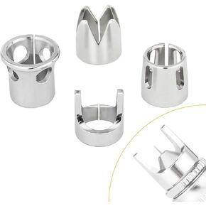 NEOECO Airbrush Cap Set for SJ83 - Includes Fixed Spacing, Outward Diffusion, Hollow Converging, and Crown Spray Caps