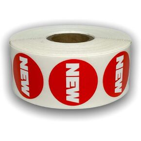 New Stickers 1.125" Round Adhesive Inventory Food Sale Supermarket Labels 1 Roll of 1000 Labels