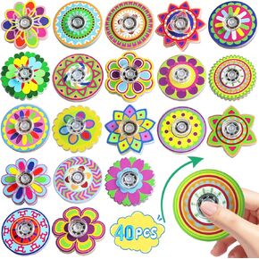 Funny Sensory Fidget Toys for Spinner Mini 40 Pcs,Birthday Gifts Goodie Bag Stuffers Party Favors Supplies for Kids Boys Girls Teens Adults Anxiety ADHD Stress Relief,Treasure Box Toy Classroom Prizes