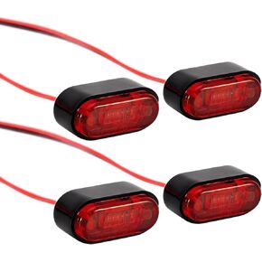 INJORA 11x5mm Side Marker Lights Warning Lights for RC Cars(White, Yellow and red)