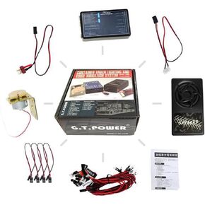 GT Power Container Truck Lighting and Voice Vibration System for RC Trucks Cars 1/14 Tamiya Truck Scania R470 R620 Volvo FH16
