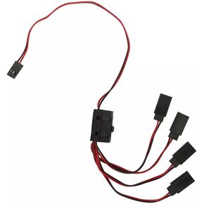 Upgraded 4-way LED Light Controller Switch Cable for 1/10 TRX-4 SCX10 RC Crawler