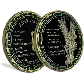 US Army Values Challenge Coin Warrior Ethos Military Coin