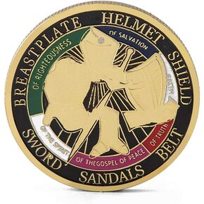 Put on The Whole Armor of God Commemorative Challenge Coin Collection Coins Gift (Ephesians 6:11-18)