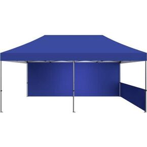 Zoom 20' Popup Tent Full Wall Blue