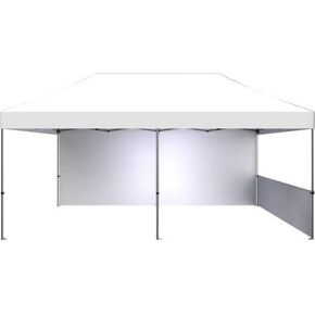 Zoom 20' Popup Tent Full Wall White