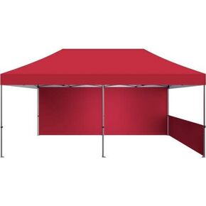 Zoom 20' Popup Tent Half Wall Kit Red