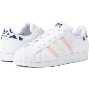 adidas Originals Girl's Superstar (Big Kid) White/Almost Lime/True Pink 6.5 Big Kid M in Kuwait