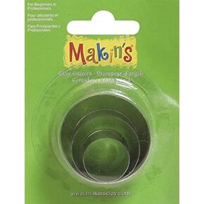 قواطع Makin's USA Clay ، جولة ، 3 لكل حزمة