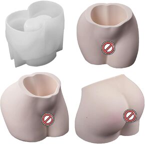 Vase Silicone Mold, Butt Planter, Holder Mould, Home Decor Plant Pot, Succulents Plant Pot, 3D Resin Body Vase for Plants and Flowers Germplasm