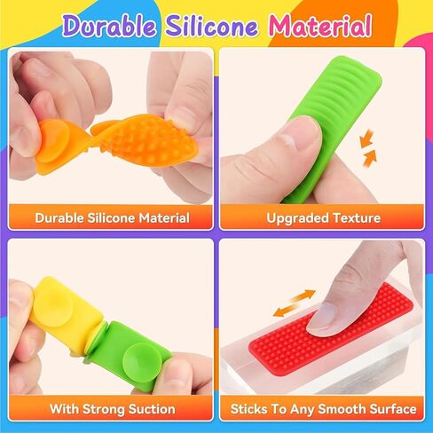 ألعاب Sensory Toys للأطفال البالغين ، 16 مساءً ألعاب شفط محكم لأطفال التوحد ، ألعاب المكتب الحسي لتخفيف القلق ، تململات تململ لمكتب الفصول الدراسية (النمط 2) in Kuwait