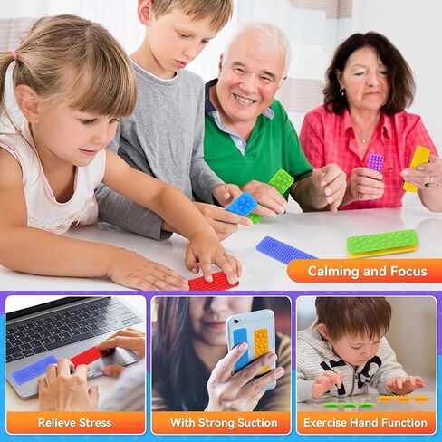 ألعاب Sensory Toys للأطفال البالغين ، 16 مساءً ألعاب شفط محكم لأطفال التوحد ، ألعاب المكتب الحسي لتخفيف القلق ، تململات تململ لمكتب الفصول الدراسية (النمط 2) in Kuwait