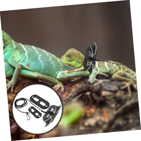 1 Set Outdoor Lizard Harness with Wing Design for Pets for and Exploration and Convenient Reptile Leash for Bearded Dragons and Lizards in Saudi Arabia