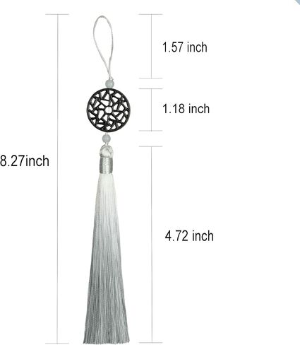 BEL AVENIR Silky Key Tassels for DIY Accessories Craft, Car and Home Decoration, Graduation Handmade (4, Gold) in Saudi Arabia