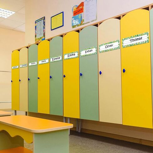 50 PCS Classroom Name Tags for Desk ، أوراق استوائية لوحات الطالب لفصول الدراسية ، عودة إلى لوحات مكتب الطالب في المدرسة ، لوحات اسم الفصل الدراسي ، 10 × 3 بوصة in Saudi Arabia