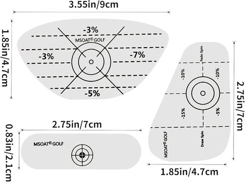 مجموعة شريط تأثير الجولف من MSOAT 150 قطعة، ملصق تأثير نادي الجولف لUT/FW/الهجين، والأخشاب، والمكواة لكل 50 قطعة، والتحليل الذاتي للبقع الحلوة والاتساق، ومساعدة تدريب مفيدة على تحسين دقة التأرجح in Kuwait