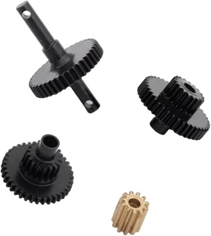 RC Repair Parts Compatible with Traxxas for TRX-4M 1/18 RC Crawler Car Upgrade Parts Accessories Aluminum Alloy Gearbox Shell Gearbox Shell Gears(1 Set Gears) in Saudi Arabia