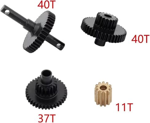 RC Repair Parts Compatible with Traxxas for TRX-4M 1/18 RC Crawler Car Upgrade Parts Accessories Aluminum Alloy Gearbox Shell Gearbox Shell Gears(1 Set Gears) in Saudi Arabia