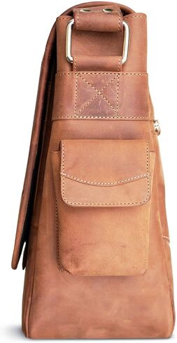 Premium Leather 13 MacBook Pro Messenger Bag W/Sleeve in Saudi Arabia