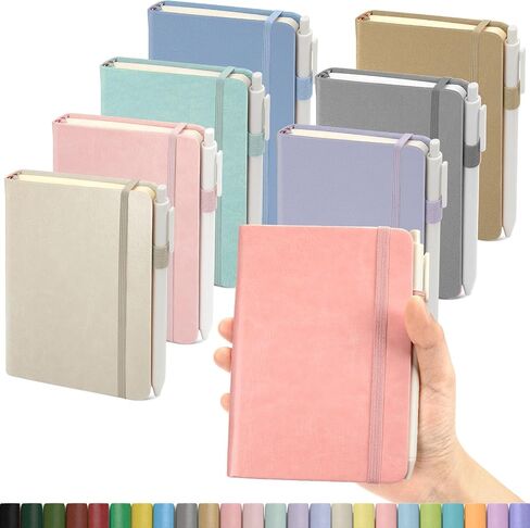 Pocket Small Notebook Journals ، 8 Pack (8 Pastel Color) Mini Notebook 3.7x5 in Kuwait