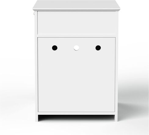 Litter Box Enclosure, Hidden Cat Litter Box Cabinet with Drawer, Wooden Pet Crate, Litter Box Furniture as Cat House, End Table, Fit Most of Litter Box (White) in Saudi Arabia